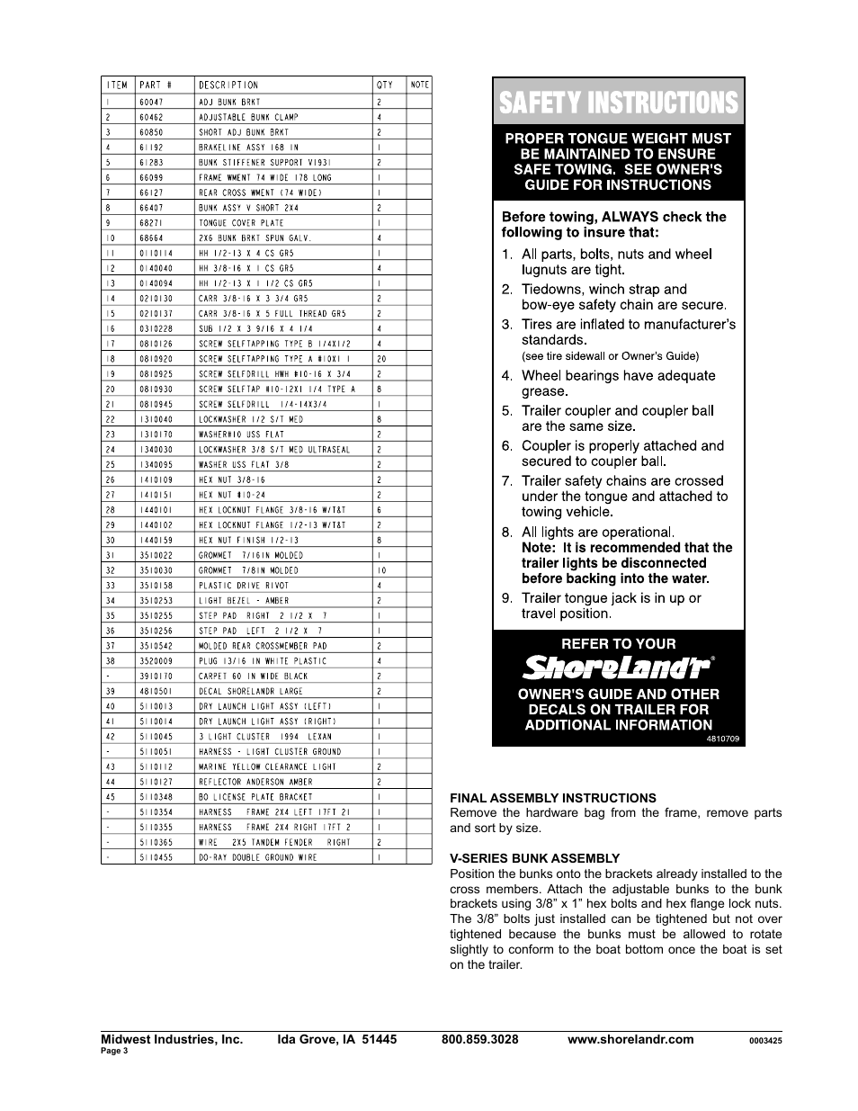 ShoreLand'r SLV30BL V.1 User Manual | Page 3 / 10