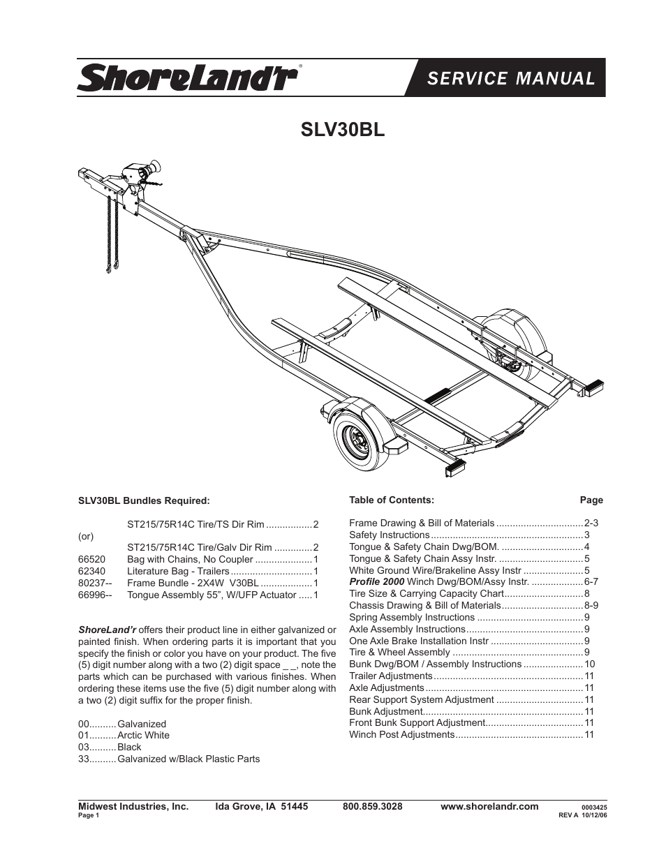 ShoreLand'r SLV30BL V.2 User Manual | 12 pages