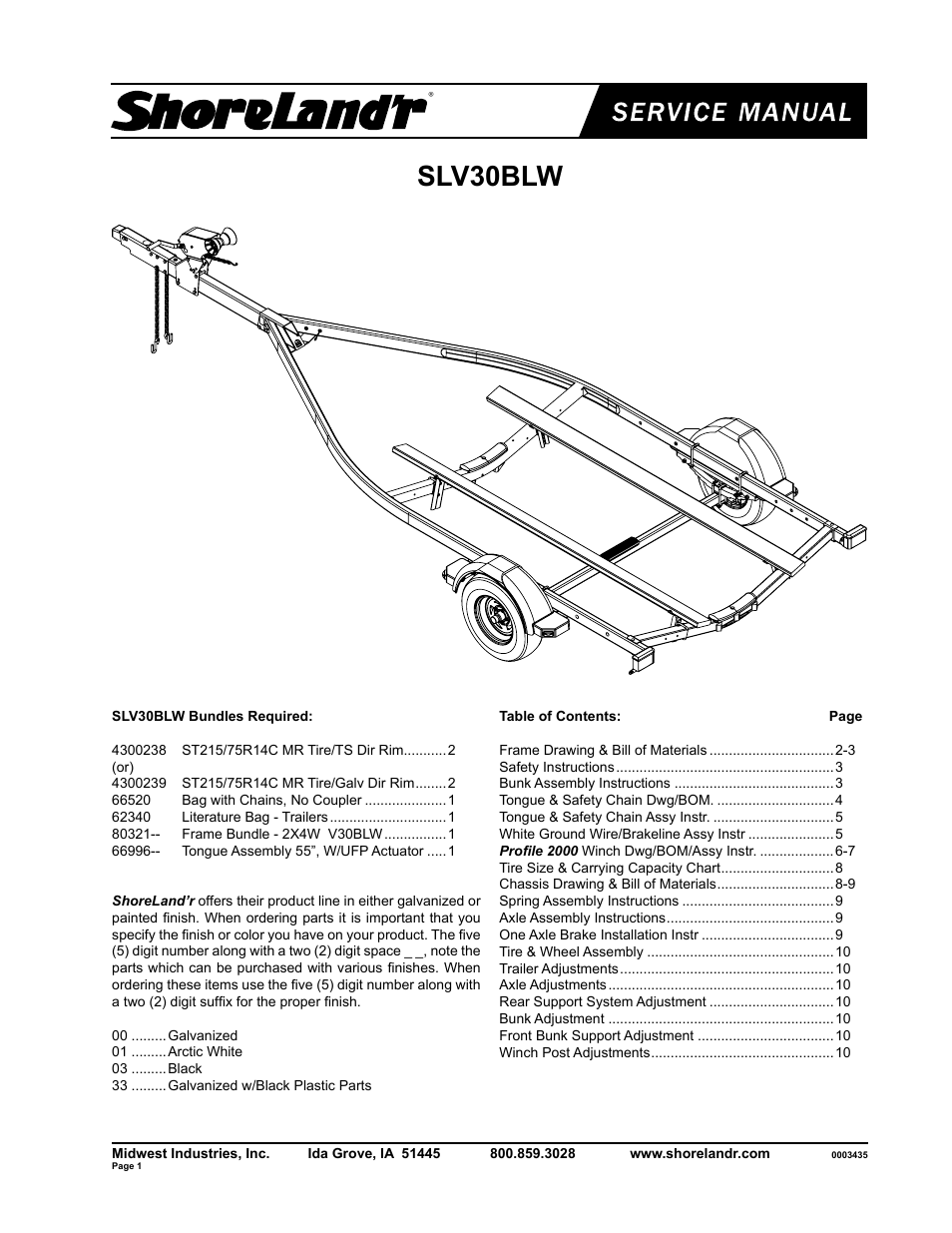 ShoreLand'r SLV30BLW V.2 User Manual | 10 pages