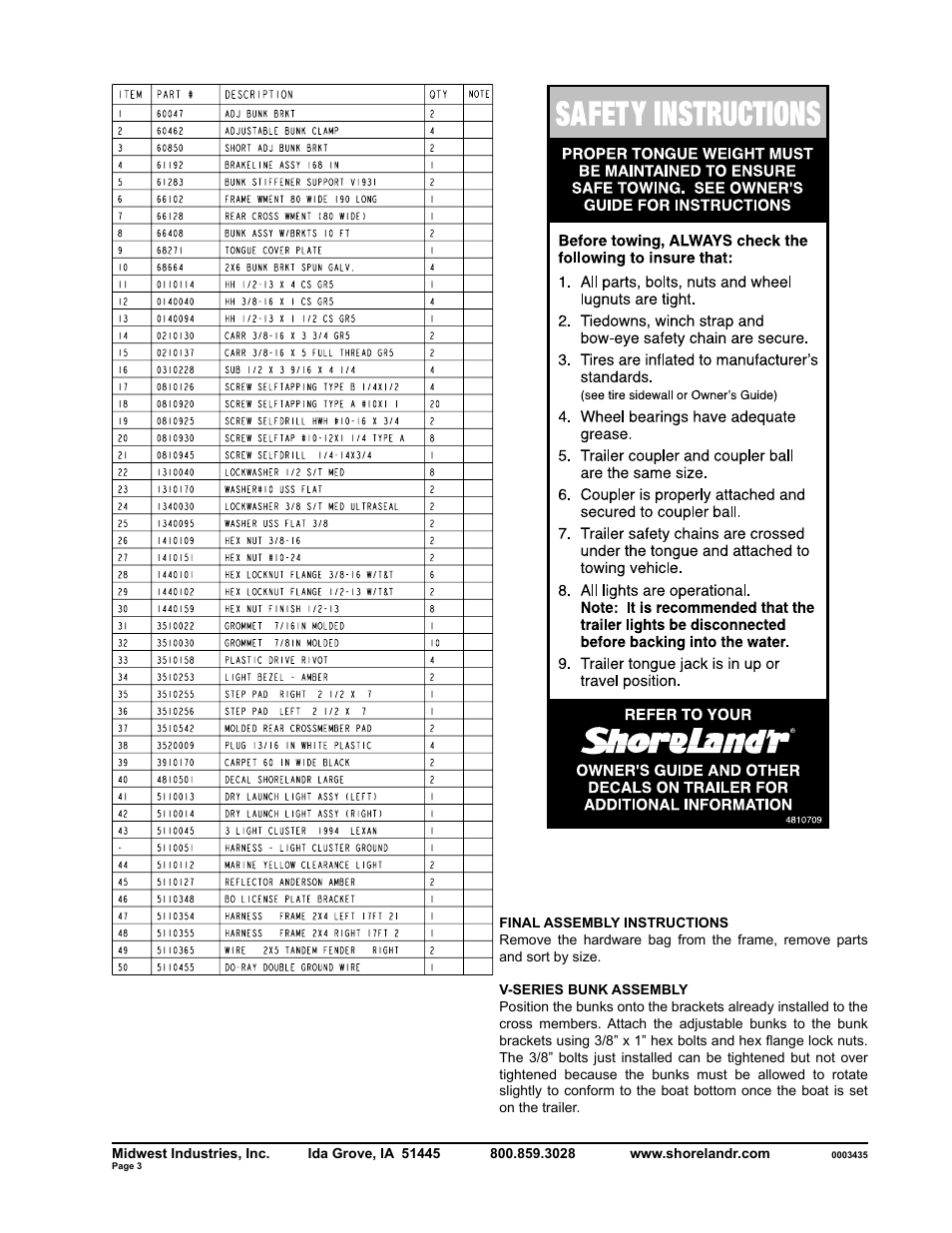ShoreLand'r SLV30BLW V.2 User Manual | Page 3 / 10