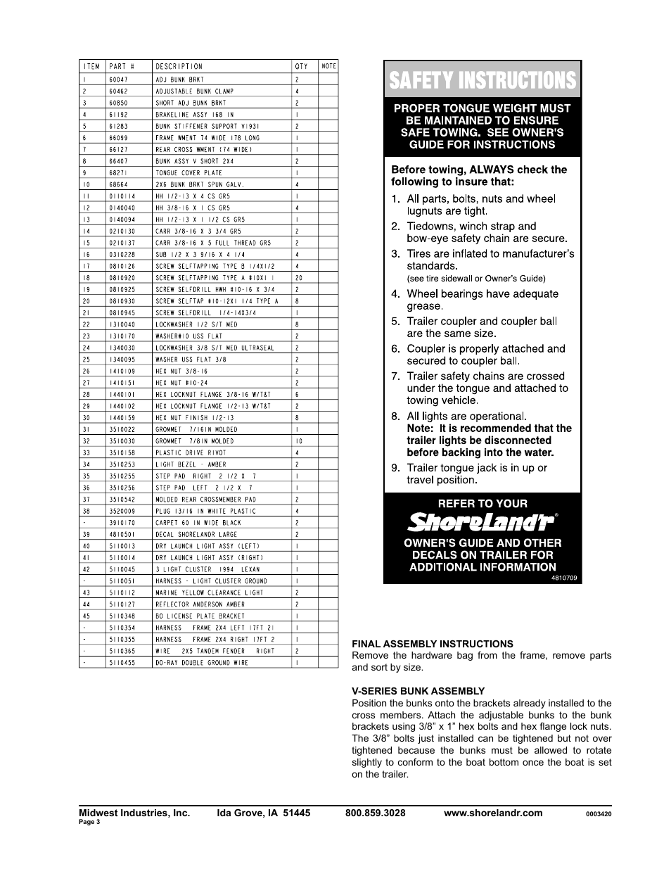 ShoreLand'r SLV30BS V.1 User Manual | Page 3 / 10