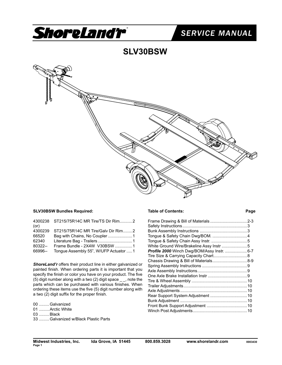 ShoreLand'r SLV30BSW V.2 User Manual | 10 pages