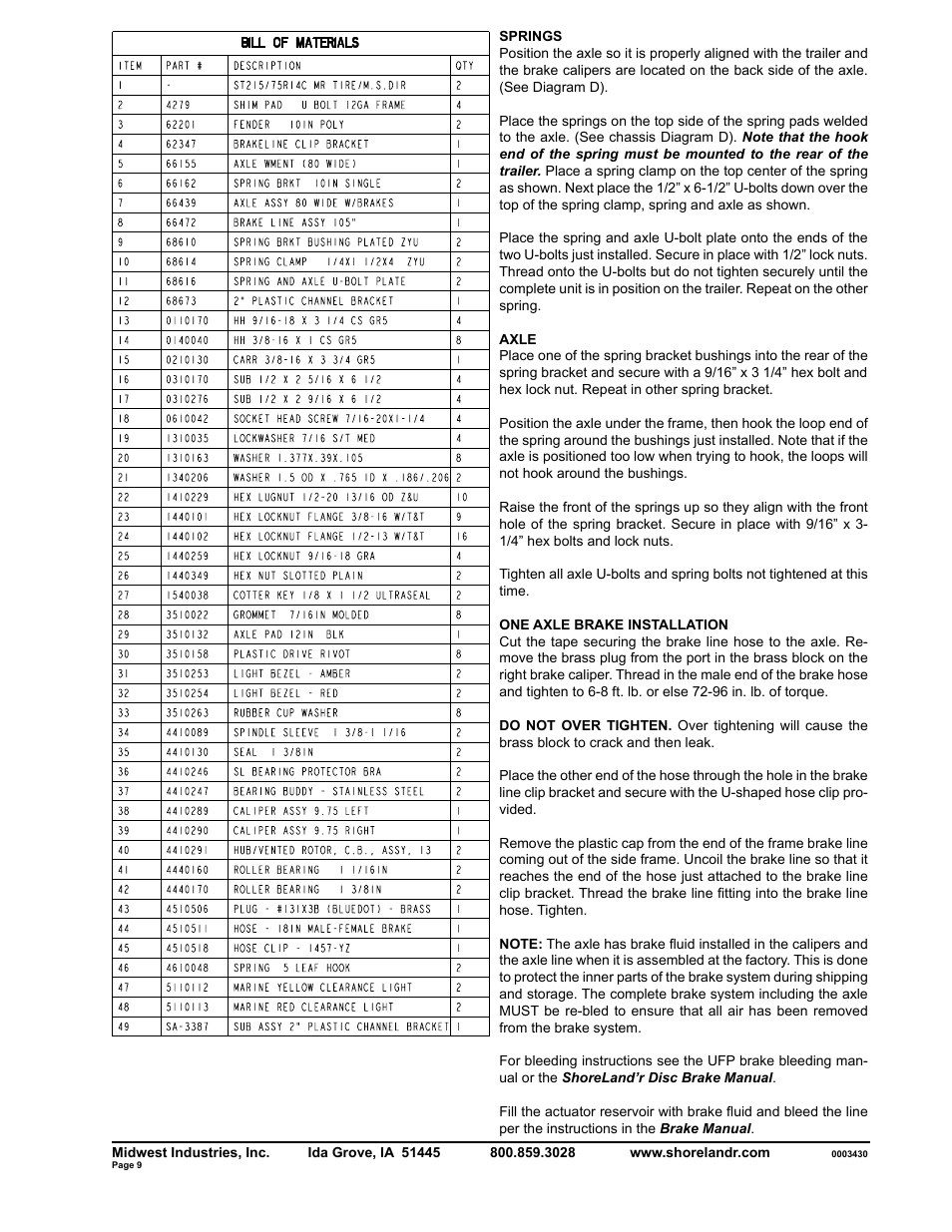 ShoreLand'r SLV30BSW V.2 User Manual | Page 9 / 10