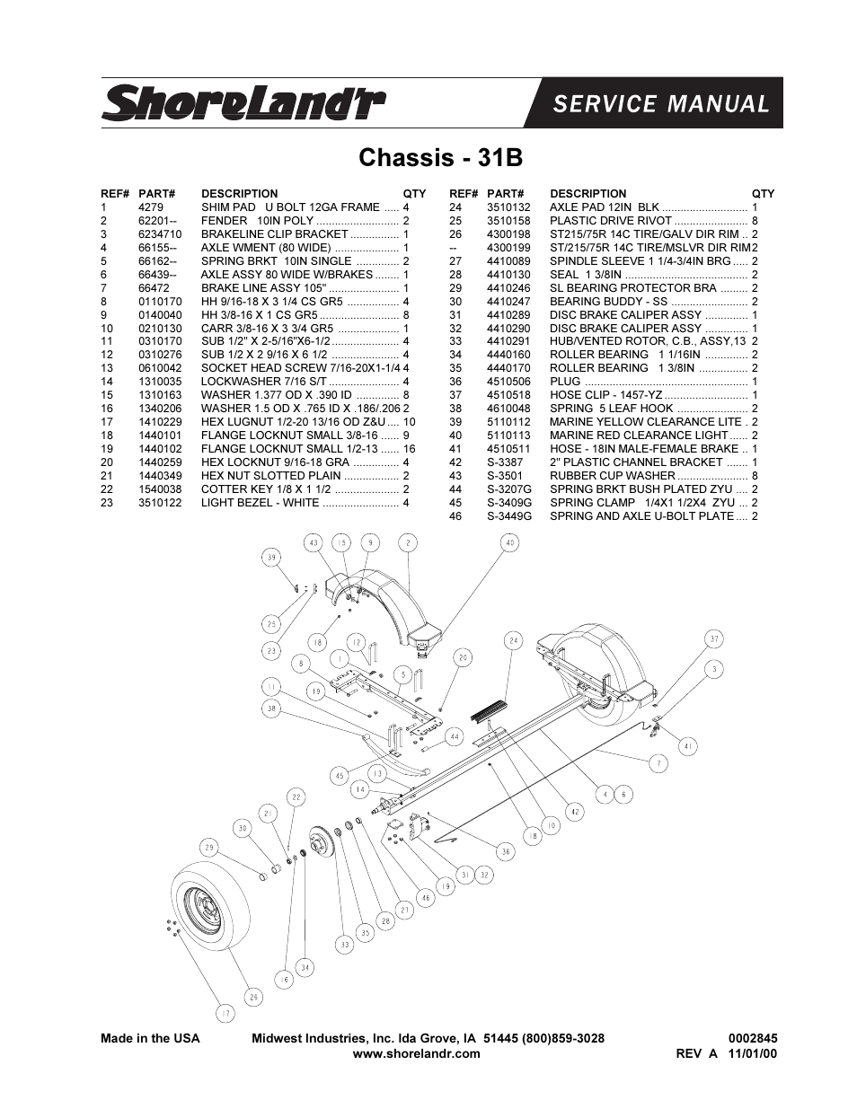 Chassis - 31b | ShoreLand'r SLV31BLW User Manual | Page 5 / 14