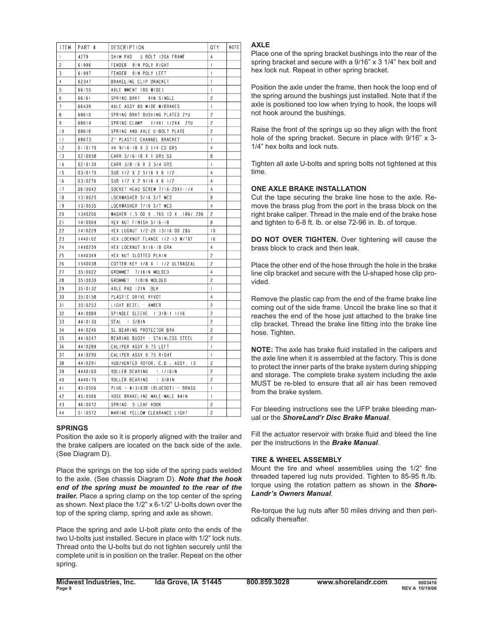 ShoreLand'r SLXR2313BLW V.1 User Manual | Page 9 / 12