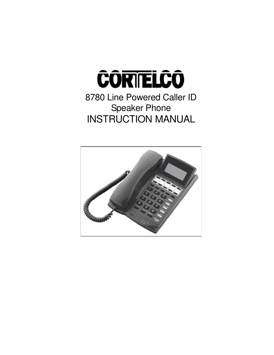 Cortelco 8780 User Manual | 16 pages