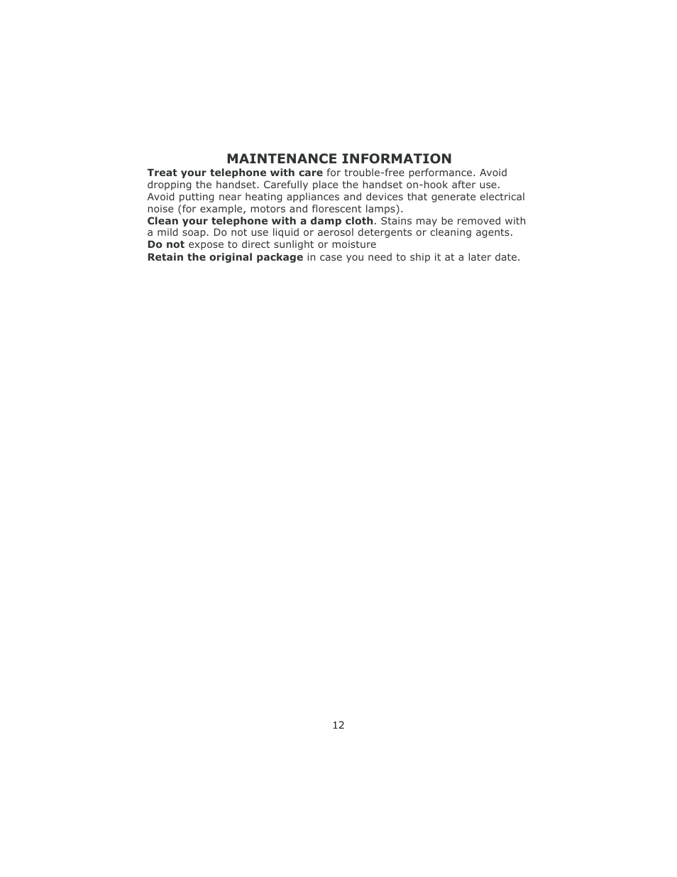 Cortelco 8780 User Manual | Page 12 / 16