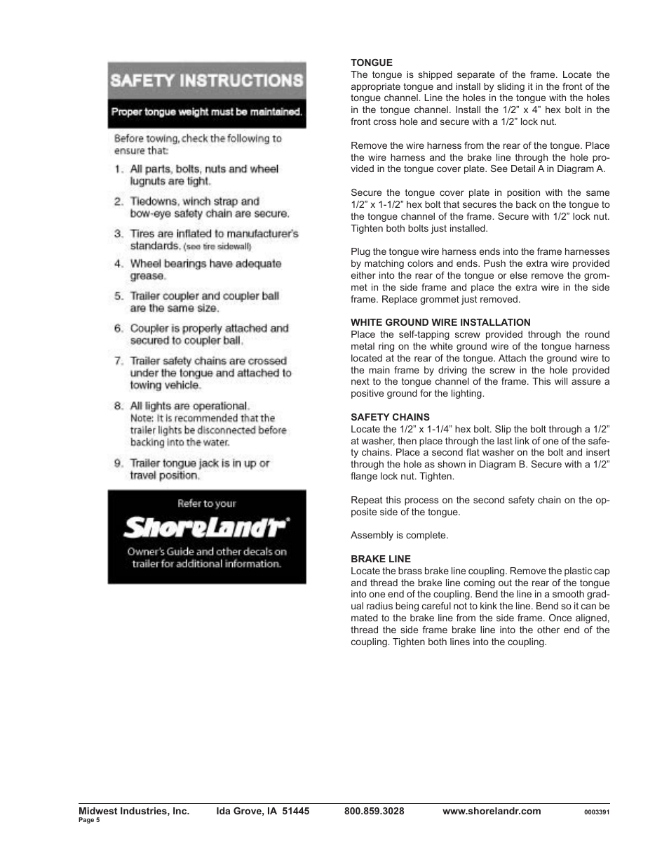 ShoreLand'r SLXR2313BS V.2 User Manual | Page 5 / 10