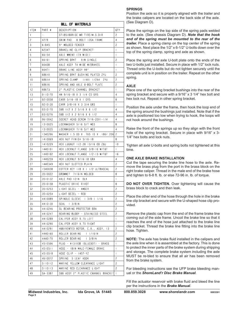 ShoreLand'r SLXR2313BS V.2 User Manual | Page 9 / 10