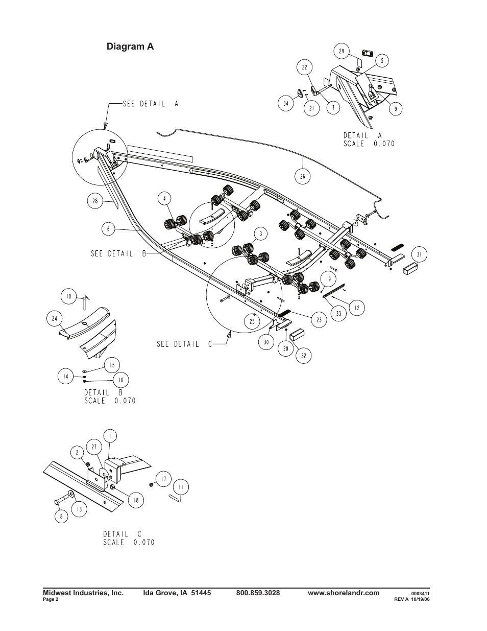 Diagram a | ShoreLand'r SLXR2313BSW V.1 User Manual | Page 2 / 12