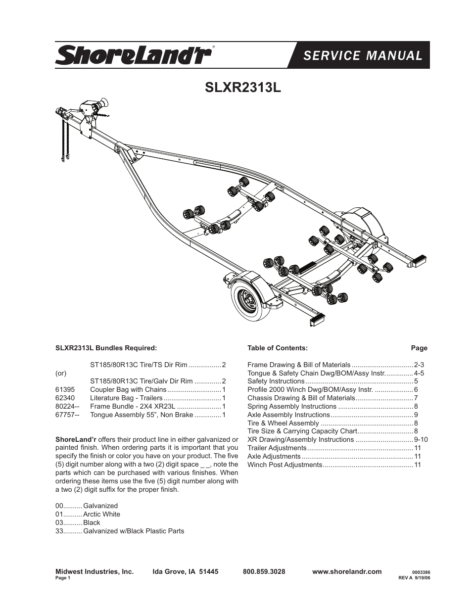 ShoreLand'r SLXR2313L V.1 User Manual | 12 pages