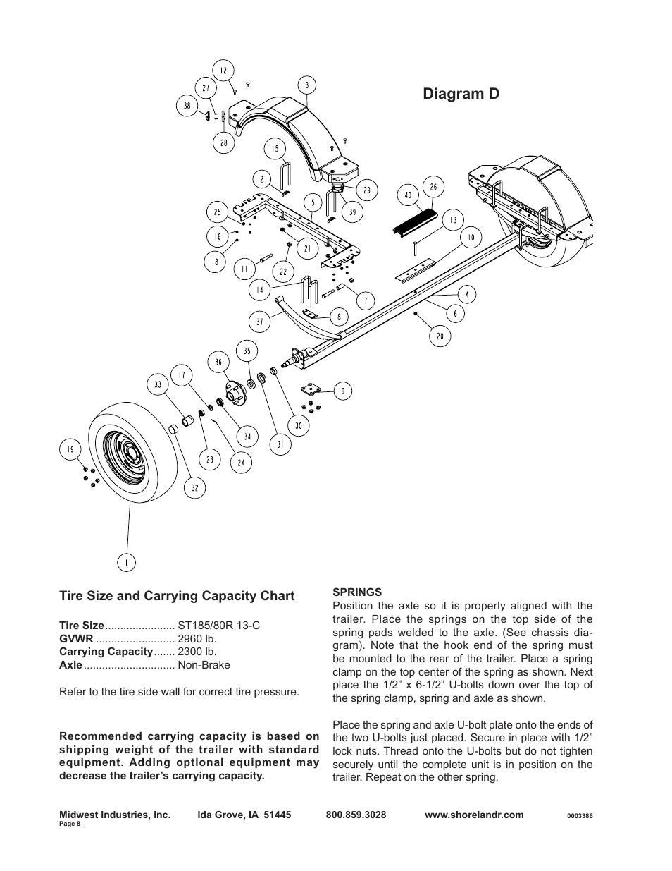 Diagram d | ShoreLand'r SLXR2313L V.2 User Manual | Page 8 / 10