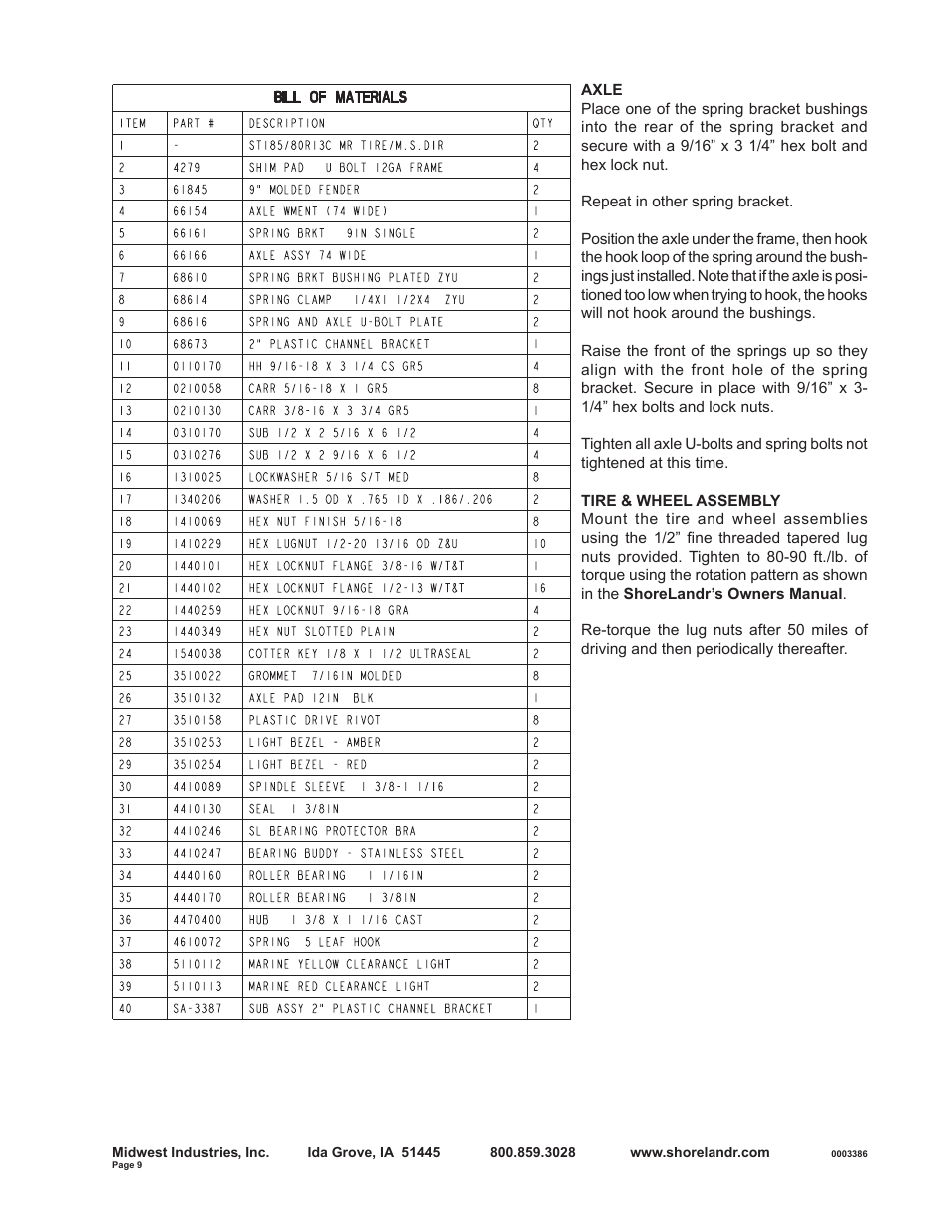 ShoreLand'r SLXR2313L V.2 User Manual | Page 9 / 10