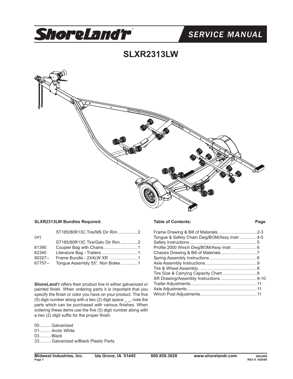 ShoreLand'r SLXR2313LW V.2 User Manual | 12 pages