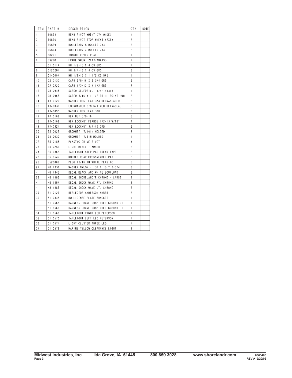 ShoreLand'r SLXR2313LW V.2 User Manual | Page 3 / 12