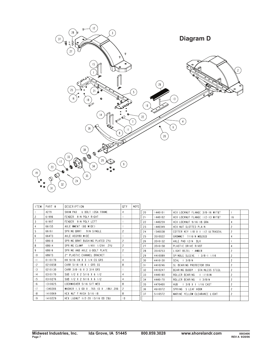 Diagram d | ShoreLand'r SLXR2313LW V.2 User Manual | Page 7 / 12