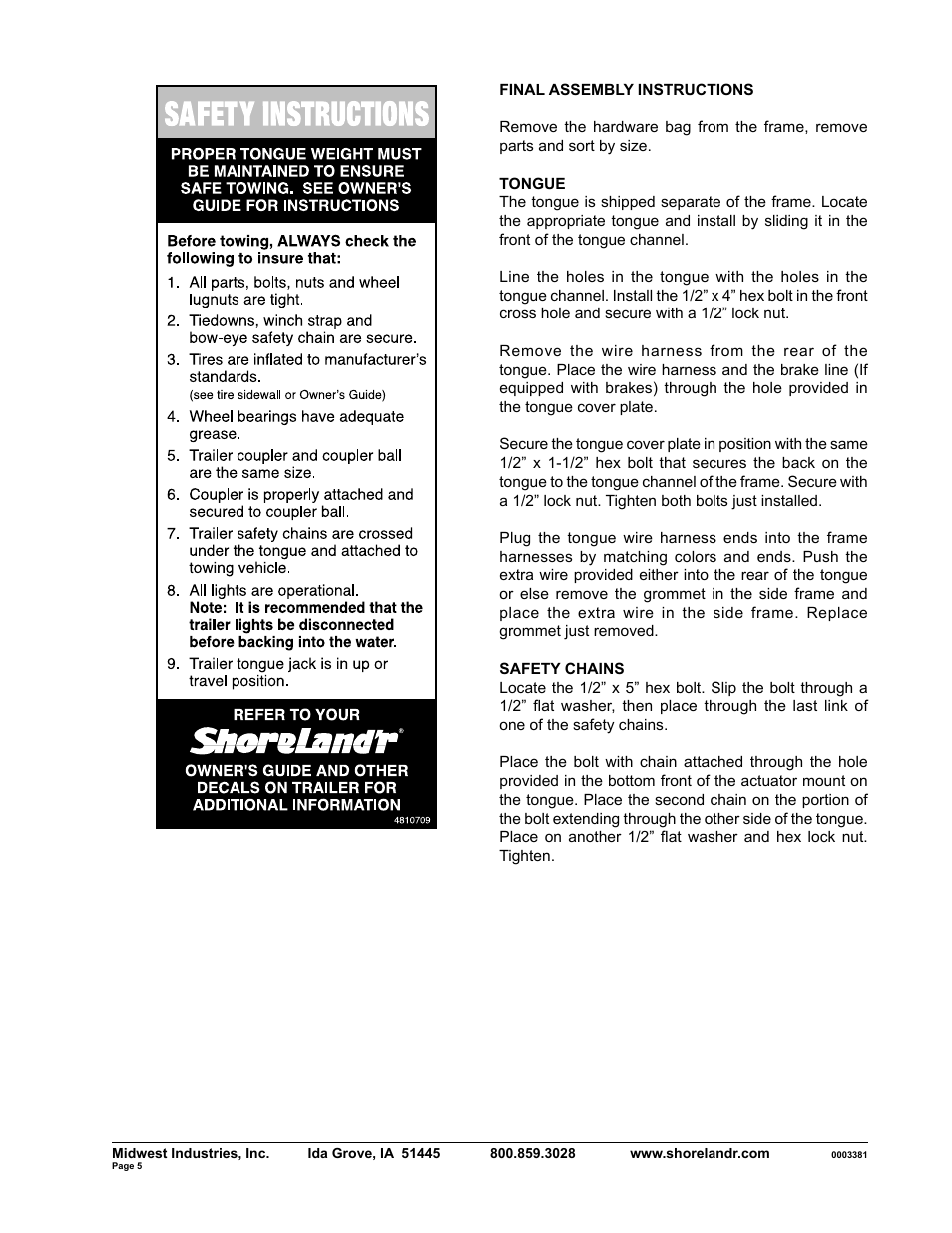 ShoreLand'r SLXR2313S V.2 User Manual | Page 5 / 10