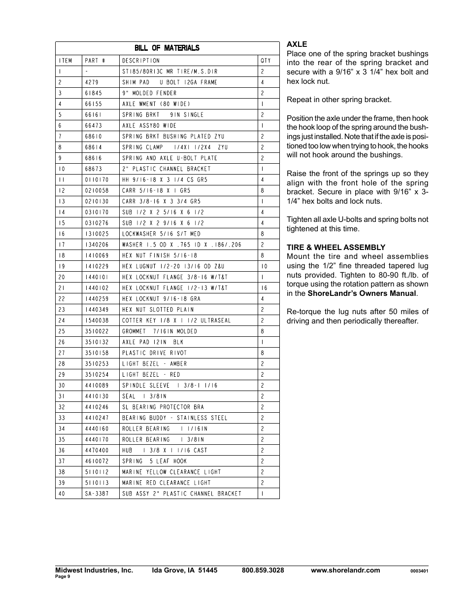 ShoreLand'r SLXR2313SW V.1 User Manual | Page 9 / 10