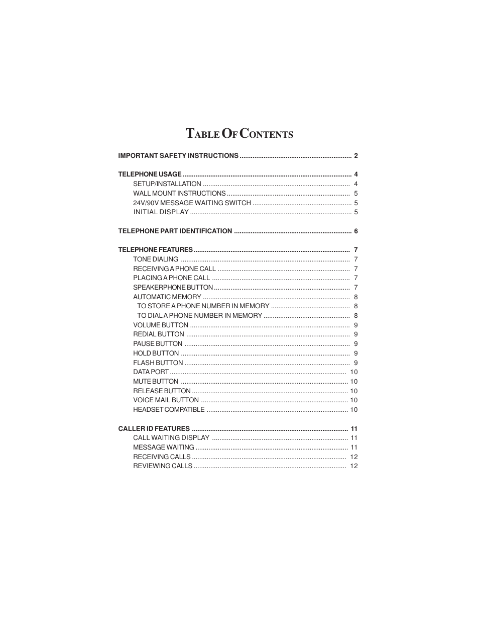 Cortelco Colleague 2211 User Manual | Page 3 / 22