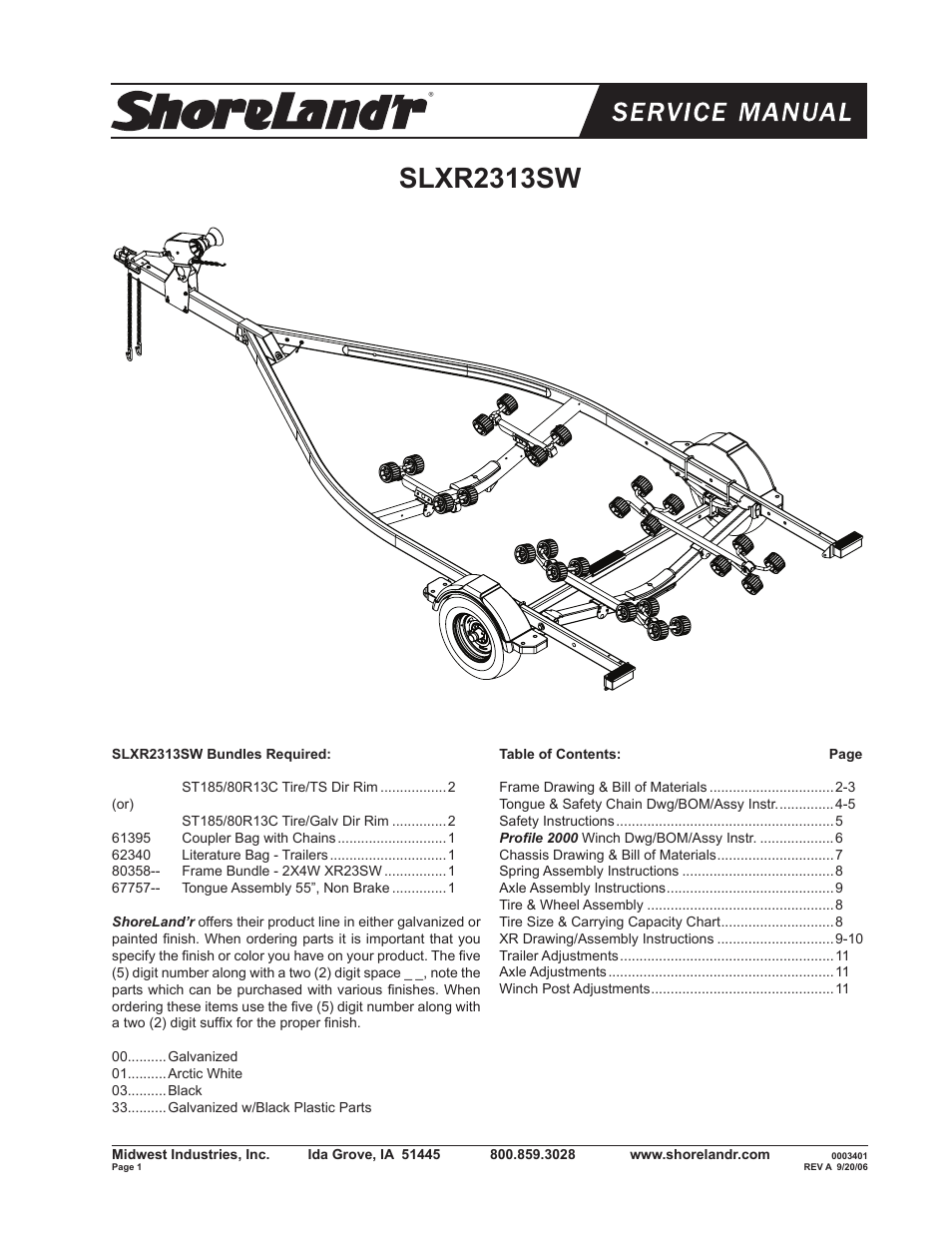 ShoreLand'r SLXR2313SW V.2 User Manual | 12 pages