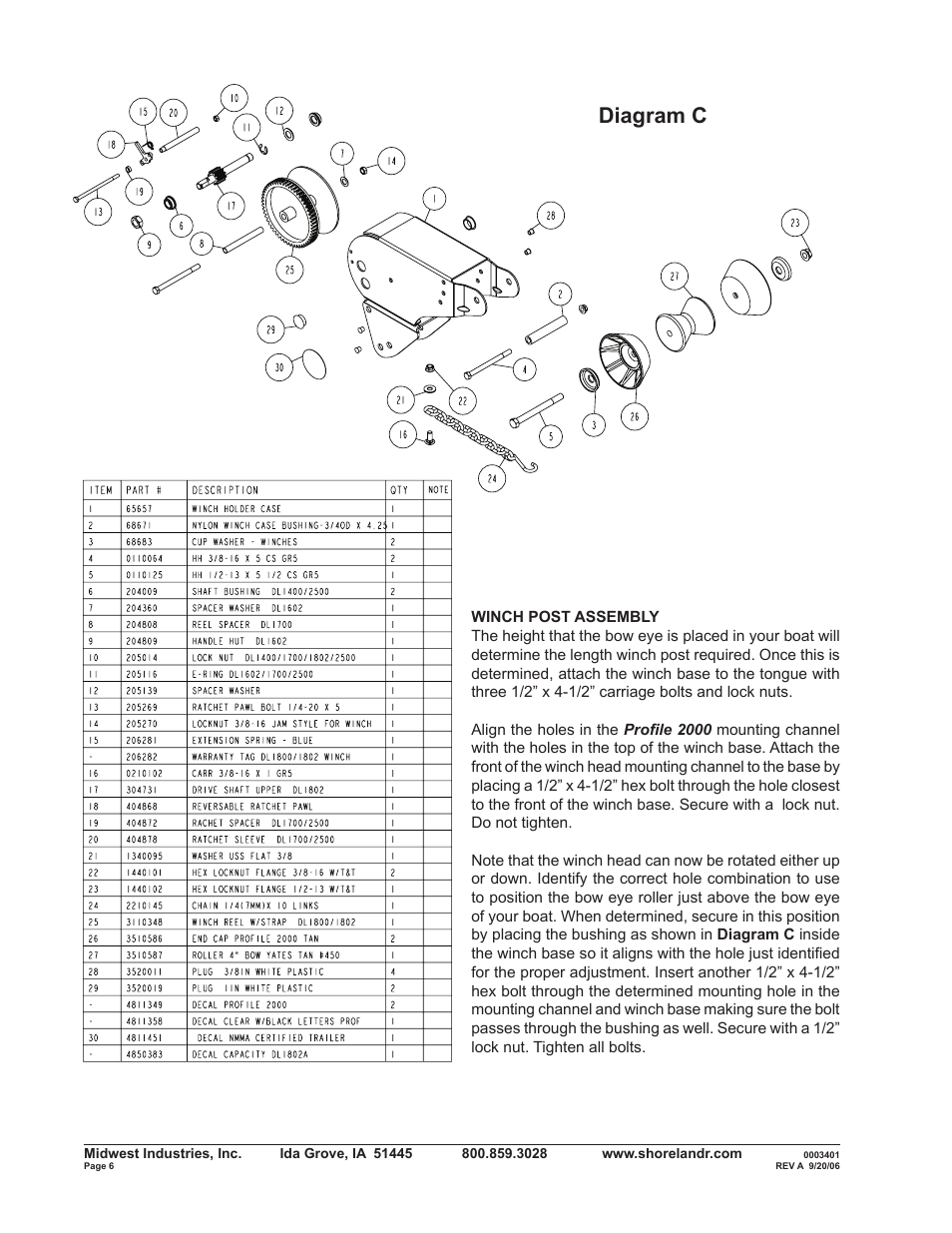 Diagram c | ShoreLand'r SLXR2313SW V.2 User Manual | Page 6 / 12