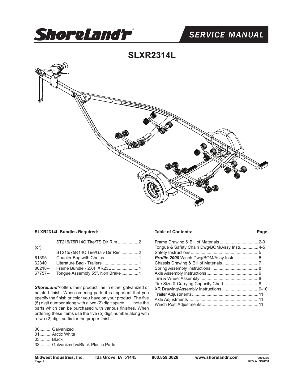 ShoreLand'r SLXR2314L V.1 User Manual | 12 pages