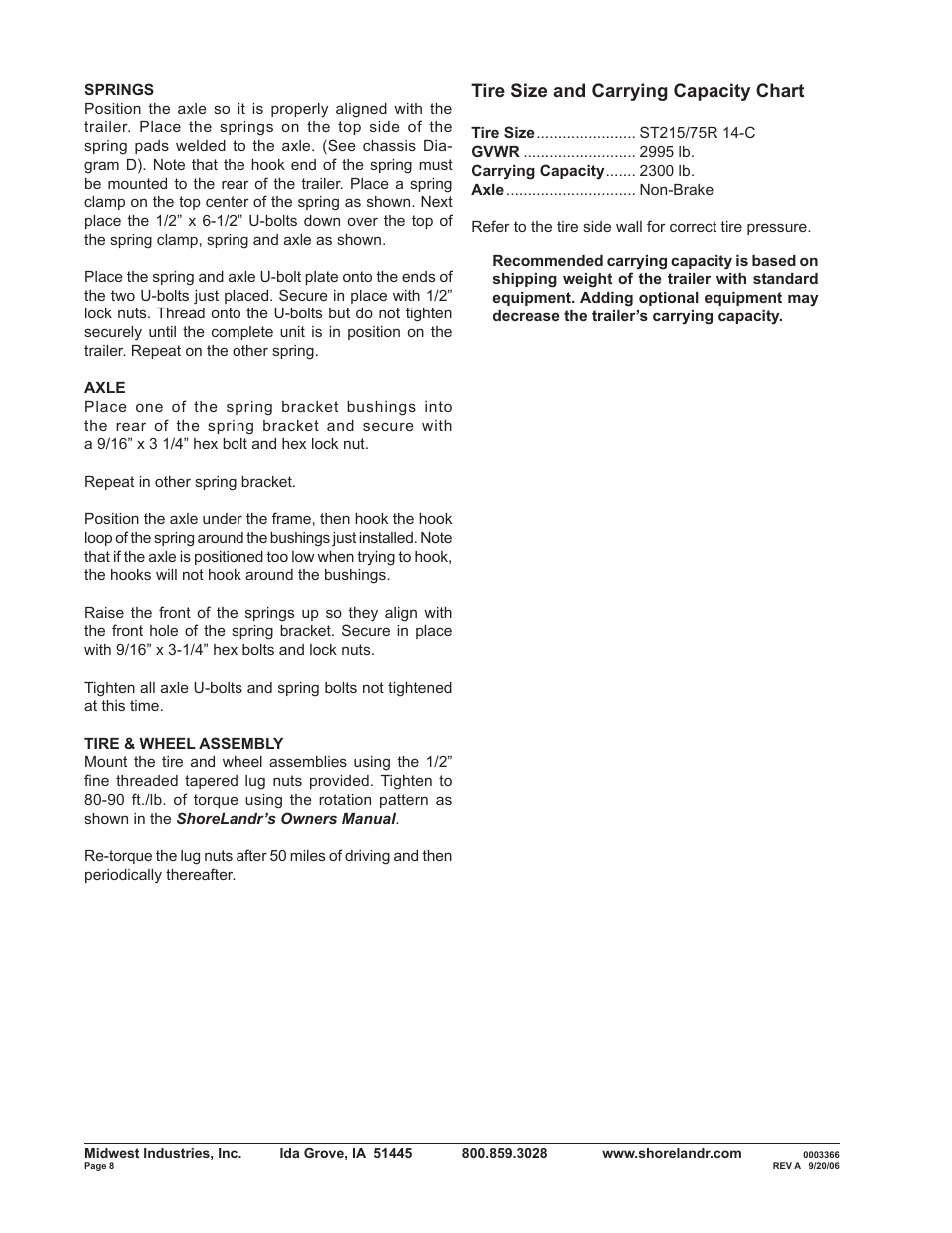 ShoreLand'r SLXR2314L V.1 User Manual | Page 8 / 12