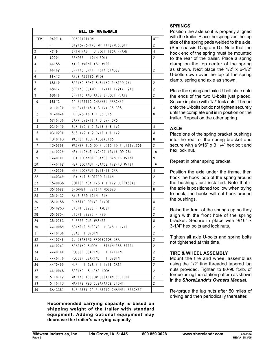 ShoreLand'r SLXR2314LW V.1 User Manual | Page 9 / 10