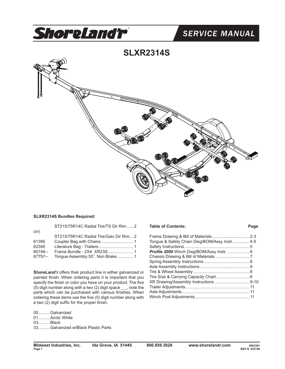 ShoreLand'r SLXR2314S V.1 User Manual | 12 pages