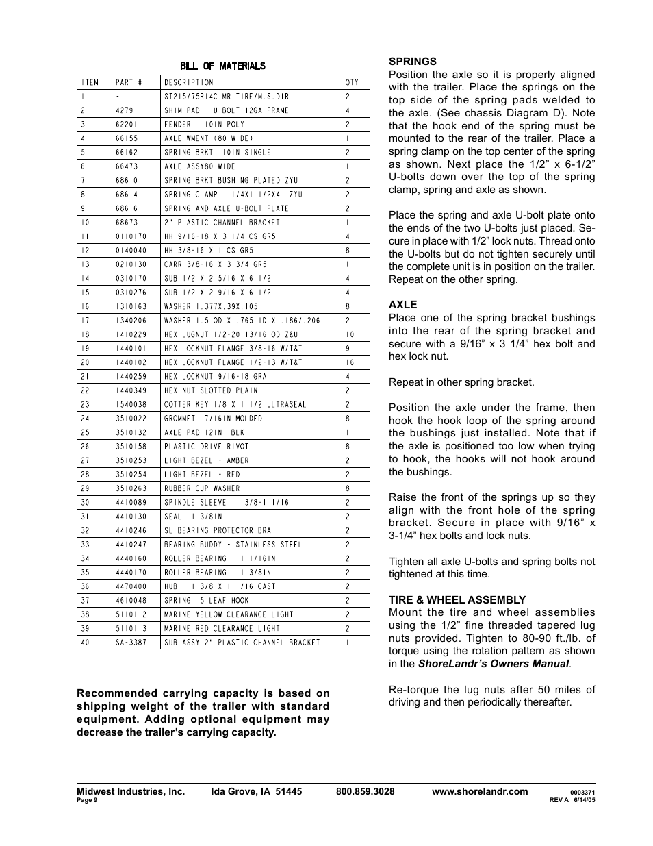 ShoreLand'r SLXR2314SW V.1 User Manual | Page 9 / 10