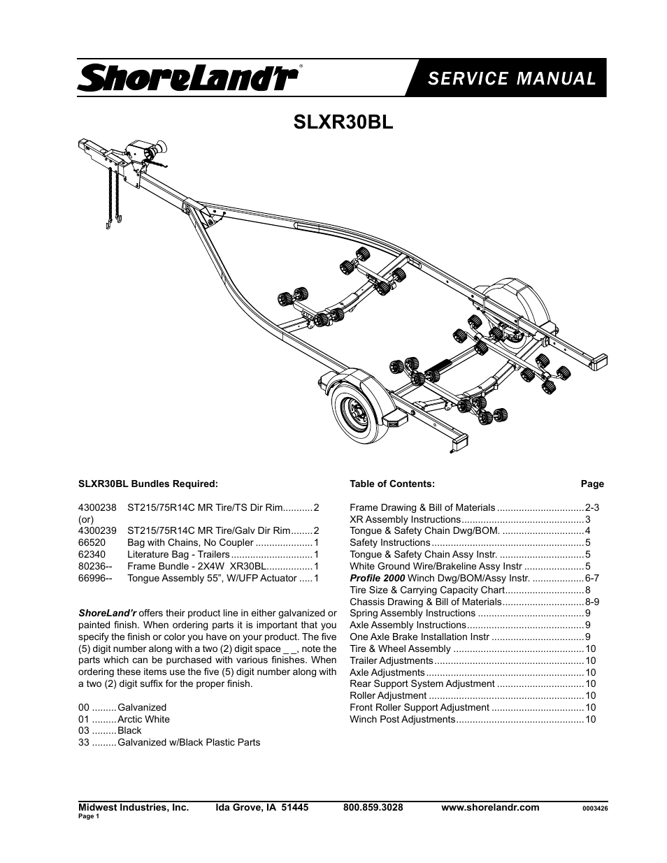 ShoreLand'r SLXR30BL V.1 User Manual | 10 pages
