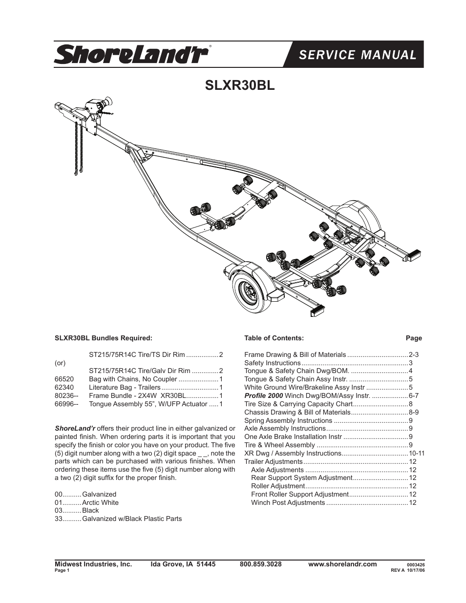 ShoreLand'r SLXR30BL V.2 User Manual | 12 pages