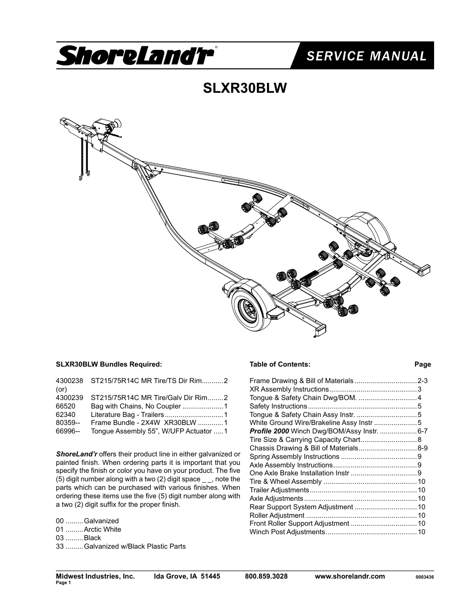ShoreLand'r SLXR30BLW V.2 User Manual | 10 pages