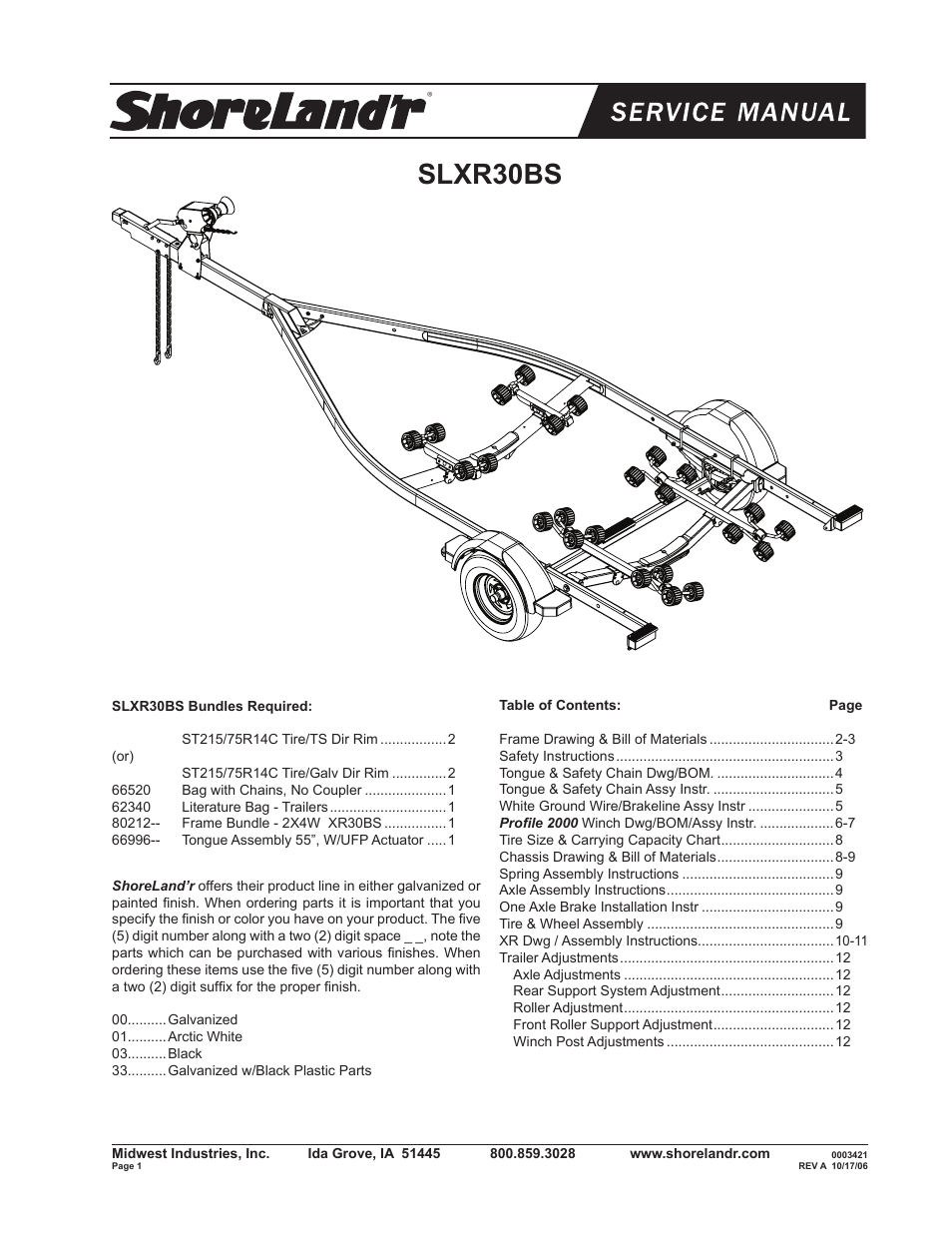 ShoreLand'r SLXR30BS V.2 User Manual | 12 pages