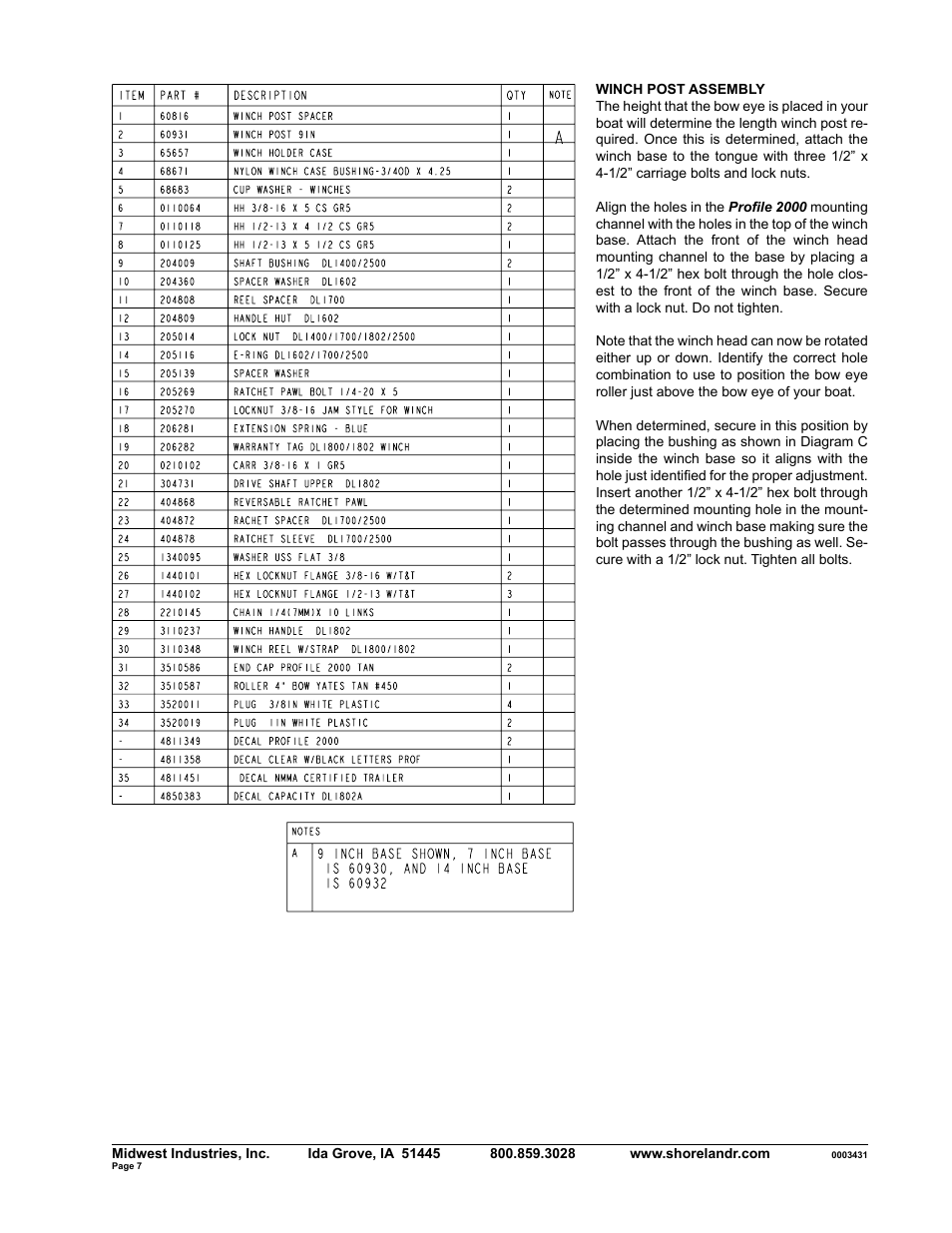 ShoreLand'r SLXR30BSW V.2 User Manual | Page 7 / 10