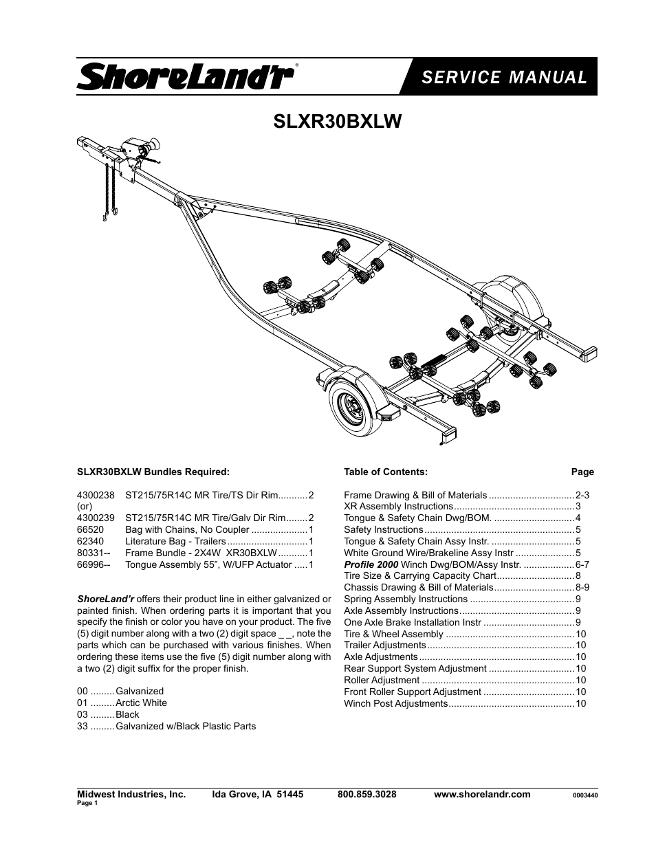 ShoreLand'r SLXR30BXLW V.1 User Manual | 10 pages