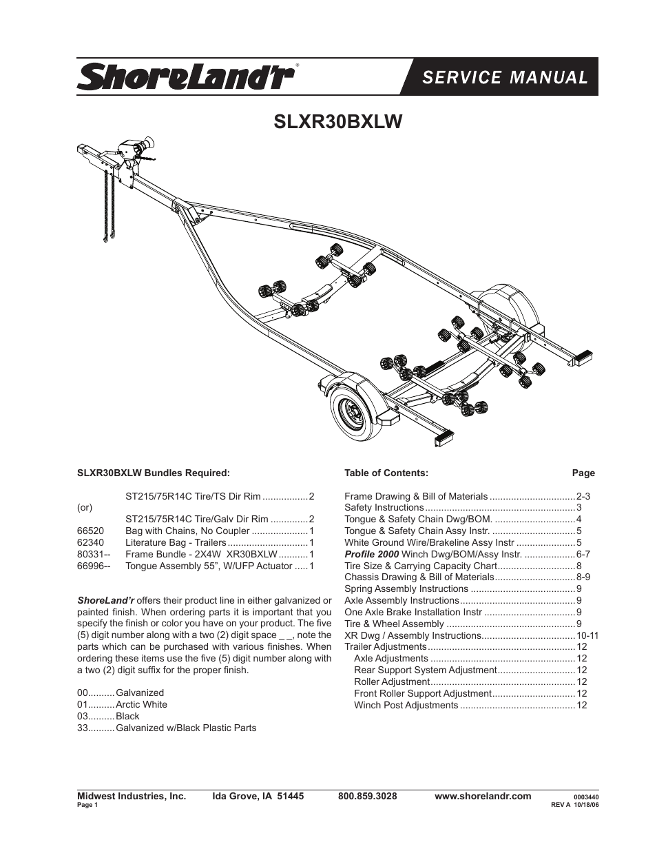 ShoreLand'r SLXR30BXLW V.2 User Manual | 12 pages