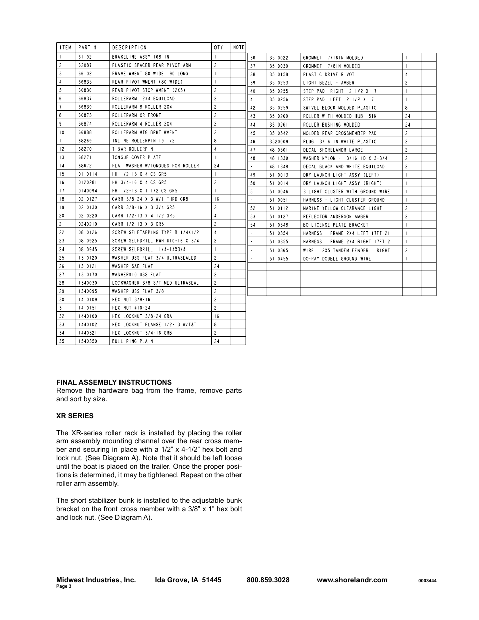ShoreLand'r SLXR34BLW V.1 User Manual | Page 3 / 10