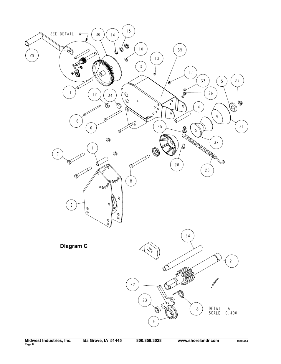 Diagram c | ShoreLand'r SLXR34BLW V.1 User Manual | Page 6 / 10