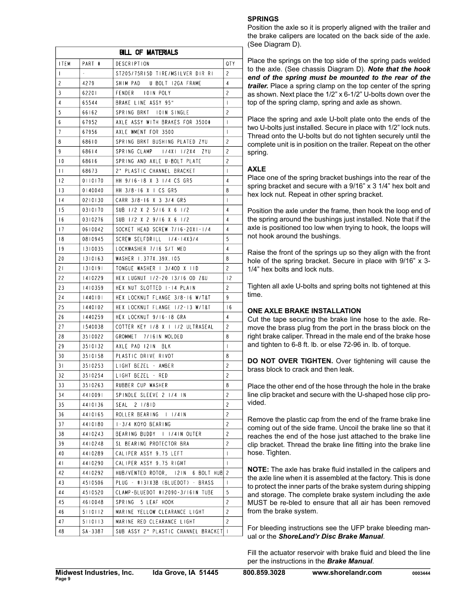 ShoreLand'r SLXR34BLW V.1 User Manual | Page 9 / 10