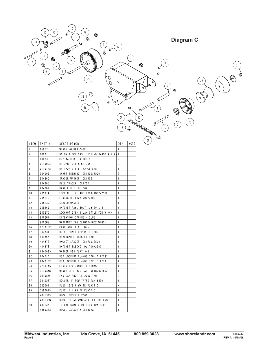 Diagram c | ShoreLand'r SLXR34BLW V.2 User Manual | Page 6 / 12