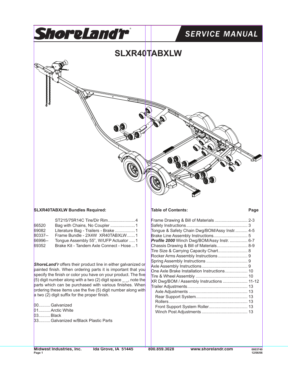 ShoreLand'r SLXR40TABXLW User Manual | 14 pages