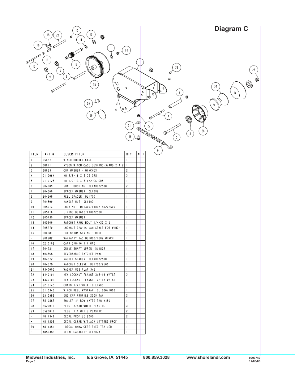 Diagram c | ShoreLand'r SLXR40TABXLW User Manual | Page 6 / 14