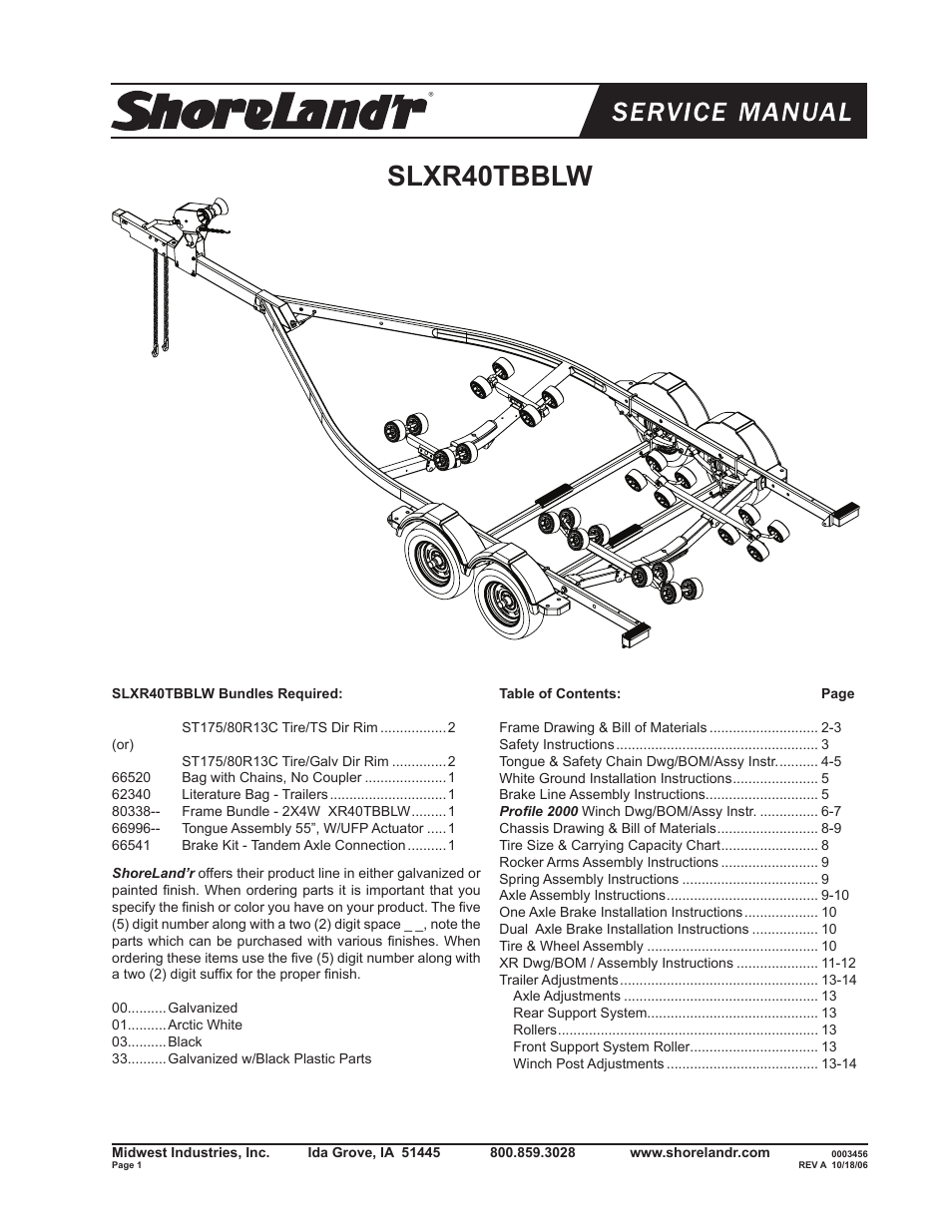 ShoreLand'r SLXR40TBBLW V.1 User Manual | 14 pages