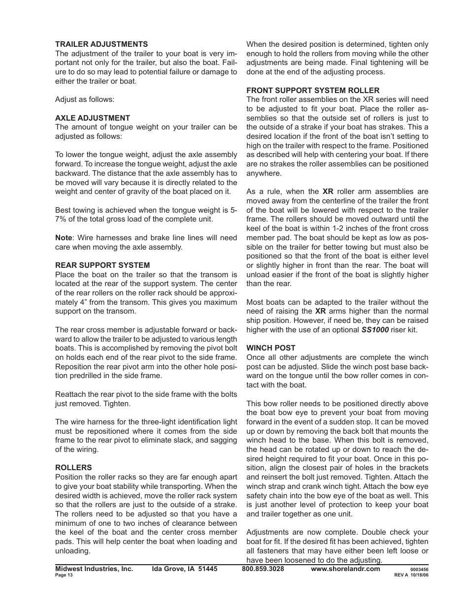 ShoreLand'r SLXR40TBBLW V.1 User Manual | Page 13 / 14