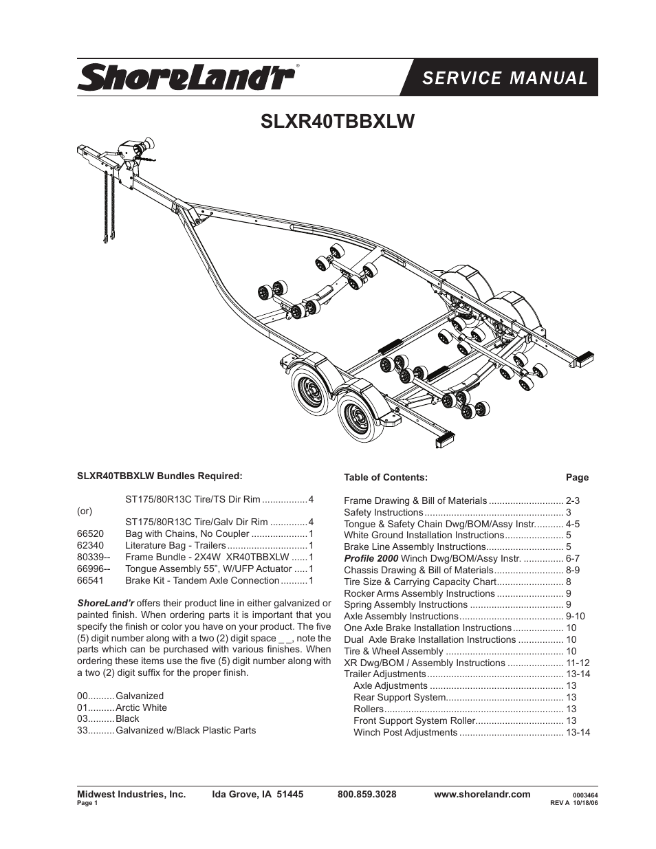 ShoreLand'r SLXR40TBBXLW V.2 User Manual | 14 pages