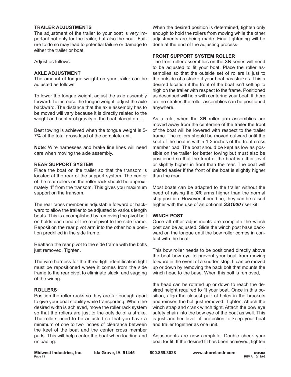 ShoreLand'r SLXR40TBBXLW V.2 User Manual | Page 13 / 14