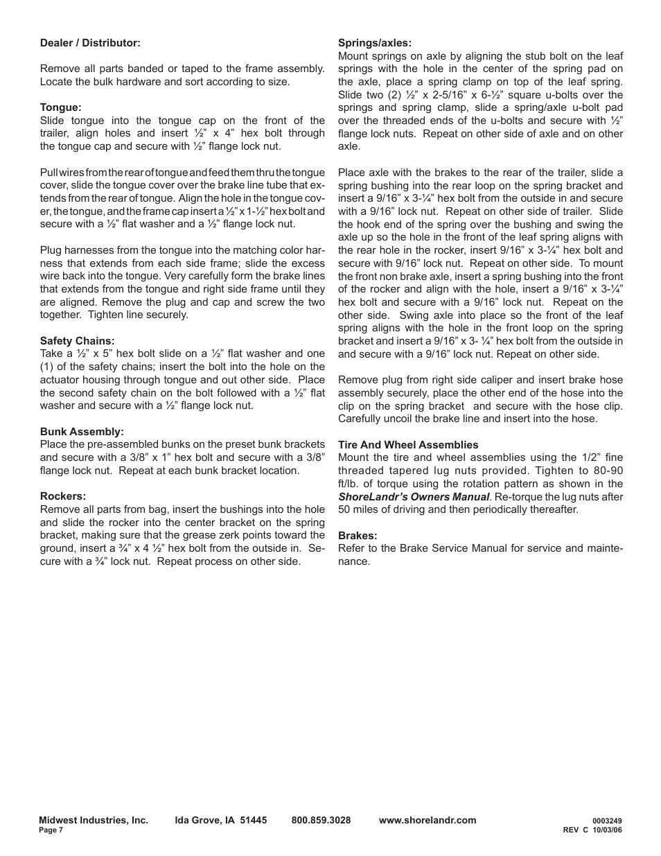 ShoreLand'r SRV55TBBAL User Manual | Page 7 / 8