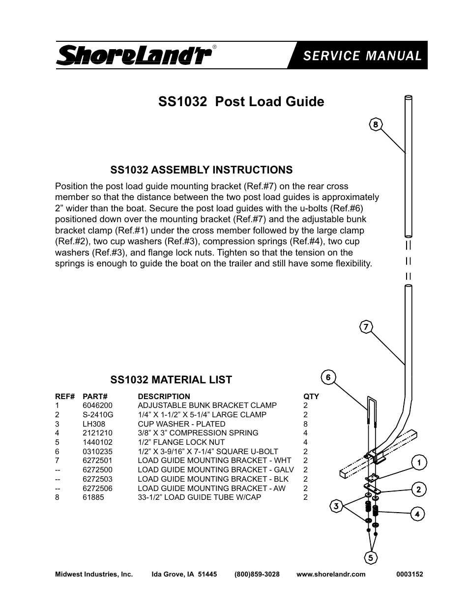 ShoreLand'r SS1032 User Manual | 1 page
