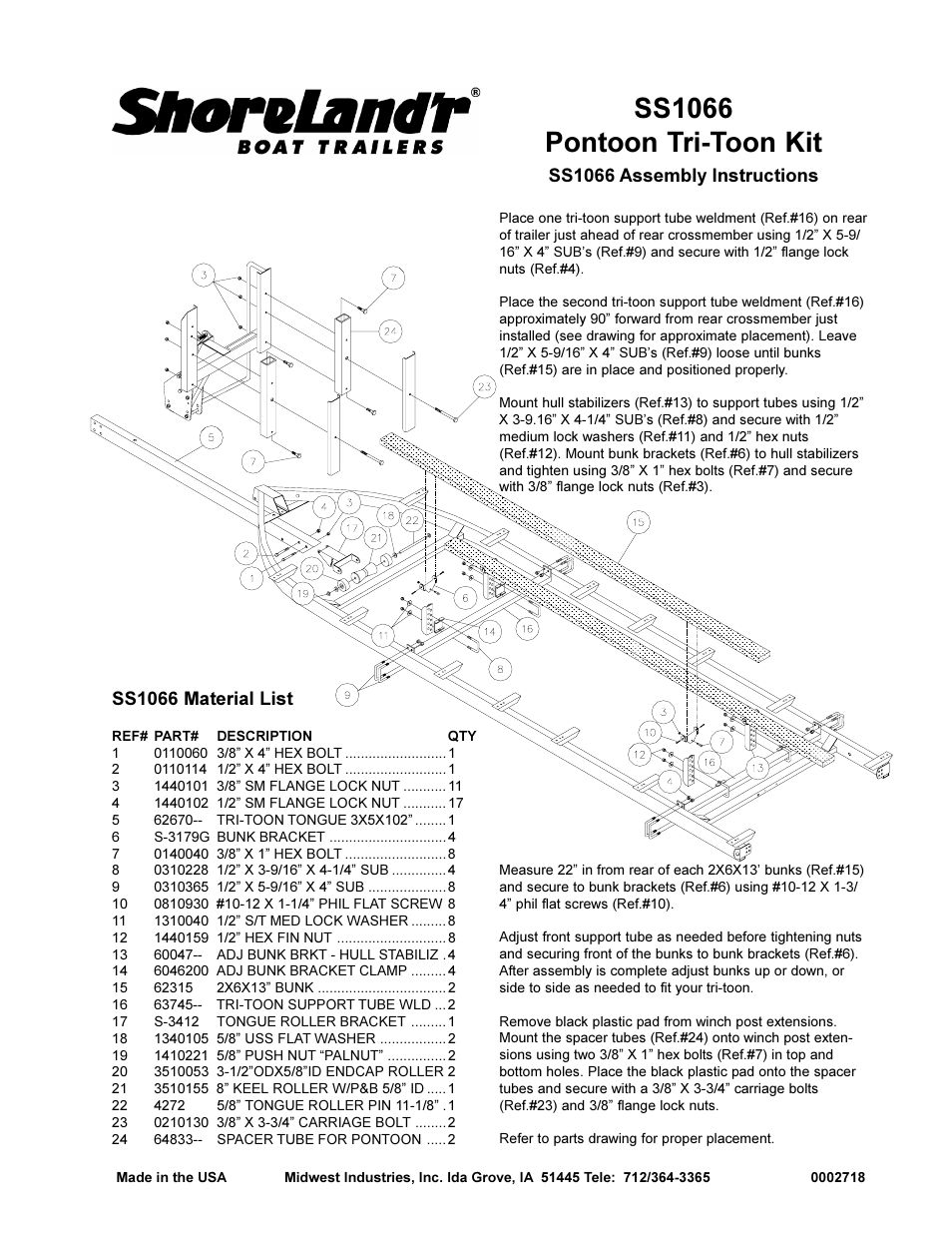 ShoreLand'r SS1066 User Manual | 1 page